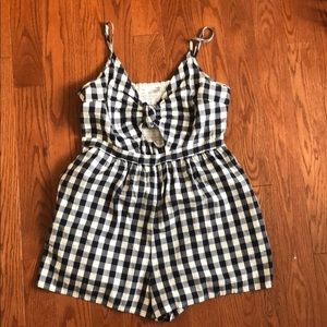 Gingham Romper